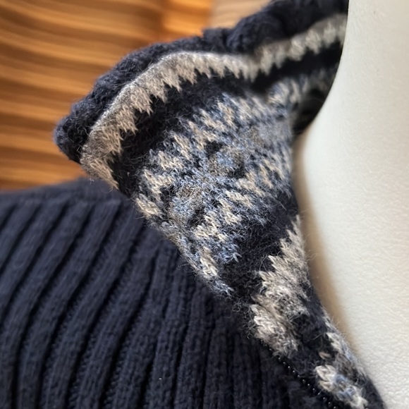 Tommy Hilfiger Navy Cotton Sweater - Picture 3 of 5